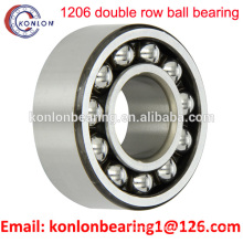 Double Row Self-Aligning Ball Bearing 1206 bearing 30mmX62mmX16mm With Optimized Internal Design